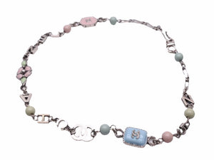 CHANEL シャネル ロゴ ネックレス グリポア ココマーク アクセサリー 06C ユニセックス 美品 39902