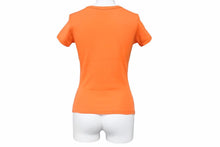 Load image into Gallery viewer, セリーヌ 美品 Tシャツ 半袖 カットソー コットン トリオンフ トップス スタッズ オレンジ レディース サイズS 39956