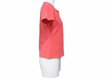 Load image into Gallery viewer, CELINE セリーヌ ライトストーン トリオンフ Tシャツ カットソー コットン トップス レッド レディース サイズM 中古 39957