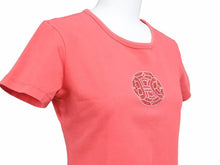 Load image into Gallery viewer, CELINE セリーヌ ライトストーン トリオンフ Tシャツ カットソー コットン トップス レッド レディース サイズM 中古 39957