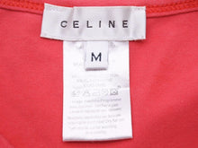 Load image into Gallery viewer, CELINE セリーヌ ライトストーン トリオンフ Tシャツ カットソー コットン トップス レッド レディース サイズM 中古 39957