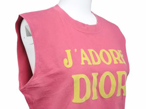 Christian Dior クリスチャンディオール ジャディオール タンクトップ ノースリーブ ワインレッド 39958