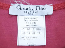 画像をギャラリービューアに読み込む, Christian Dior クリスチャンディオール ジャディオール タンクトップ ノースリーブ ワインレッド 39958