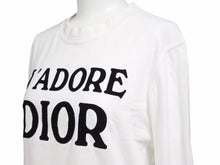 Load image into Gallery viewer, Christian Dior クリスチャンディオール カットソー ロングスリーブ J’ADORE コットン トップス レディース サイズF40 中古 39959
