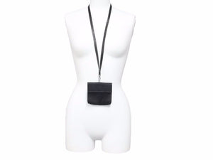 Yves Saint Laurent イヴサンローラン ショルダーポーチ ミニ キャンバス レザー YSLロゴ ユニセックス 中古 39976