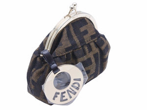 FENDI フェンディ コインケース ズッカ 柄 財布 小銭入れ がま口 ロゴ