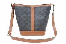 Load image into Gallery viewer, CELINE セリーヌ スモール バケット バッグ トリオンフ キャンバス 22SS 191442CAS.04LU ショルダーバッグ 中古 39992
