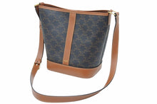 Load image into Gallery viewer, CELINE セリーヌ スモール バケット バッグ トリオンフ キャンバス 22SS 191442CAS.04LU ショルダーバッグ 中古 39992