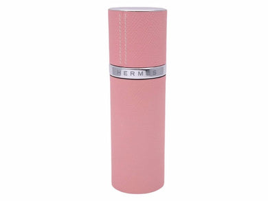 HERMES エルメス スプレーボトル 香水 ケース 持ち歩き 詰め替え アトマイザーボトル エプソン ピンク シルバー 金具 ユニセックス