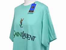 Load image into Gallery viewer, YVES SAINT LAURENT イヴサンローラン トップス t-shirts 半袖 サイズS グリーン メンズ 未使用品 40224