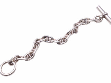 HERMES エルメス シェーヌダンクル 15コマ ブレスレット 58.1g MM シルバー 925 アクセサリー 中古 40025