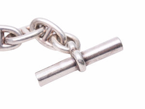 HERMES エルメス シェーヌダンクル 15コマ ブレスレット 58.1g MM シルバー 925 アクセサリー 中古 40025