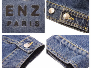 22SS KENZO ケンゾー ボケフラワーデニムトラッカージャケット NIGO FC55DV301CEI メンズ サイズL 美品 N40053