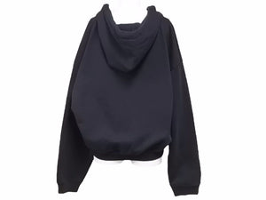 BALENCIAGA バレンシアガ レインボーロゴ パーカー 長袖 ブラック S 492171 TYK15 レディース 美品 40083
