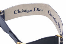 Load image into Gallery viewer, 美品 Christian Dior ディオール ベルト ネイビー エンブロイダリー キャンバス 50-MA-0220 75 中古 40092