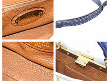 Load image into Gallery viewer, FENDI フェンディ ピーカブー アイコニックスモール _セレリア バッグ バイカラー 白×ネイビー 8BN244 E1C 極美品 中古 40095