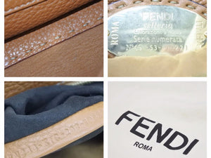 FENDI フェンディ ピーカブー アイコニックスモール _セレリア バッグ バイカラー 白×ネイビー 8BN244 E1C 極美品 中古 40095