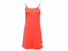 Load image into Gallery viewer, Christian Dior クリスチャンディオール ワンピース キャミソール 水着 6 ジップ レッド ゴールド サイズ12A レディース 中古 40102