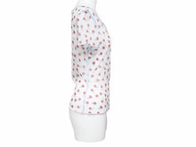 Load image into Gallery viewer, CHANEL シャネル 半袖Tシャツ レーストップス 99S シースルー ココマーク ロゴ 総柄 リンゴ レディース 中古 40106