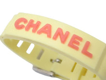 Load image into Gallery viewer, CHANEL シャネル ブレスレット バングル ラバー ヴィンテージ 99P イエロー レッド 中古 40116