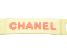 Load image into Gallery viewer, CHANEL シャネル ブレスレット バングル ラバー ヴィンテージ 99P イエロー レッド 中古 40116