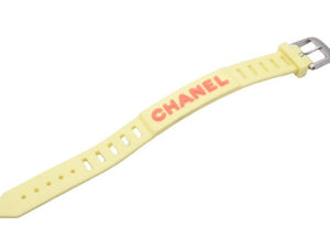 CHANEL シャネル ブレスレット バングル ラバー ヴィンテージ 99P イエロー レッド 中古 40116