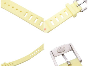 CHANEL シャネル ブレスレット バングル ラバー ヴィンテージ 99P イエロー レッド 中古 40116