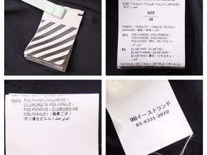 OFF WHITE オフホワイト バックロゴプリントナイロンブルゾン シェルジャケット サイズ38 OWEA156R19A39062 レディース 良好 40197