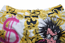 画像をギャラリービューアに読み込む, Versace ヴェルサーチ 水着 海パン プリントスイムパンツ スイムウェア 総柄 サイズ54 XXL メンズ 良好 40203