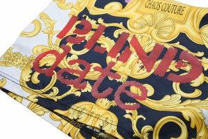 Versace ヴェルサーチ 水着 海パン プリントスイムパンツ スイムウェア 総柄 サイズ54 XXL メンズ 良好 40203