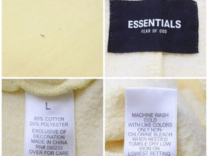 ESSENTIALS FEAR OF GOD Sweat pants スウェットパンツ エッセンシャルズ YELLOW イエロー サイズL メンズ 中古 40210
