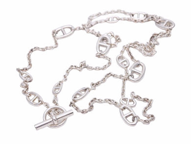 HERMES エルメス ファランドール ロング ネックレス シェーヌダンクル アクセサリー ユニセックス 美品 40297