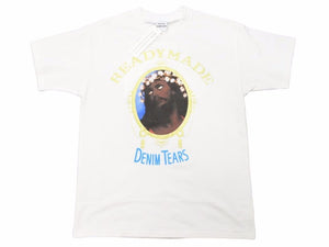 22SS READY MADE レディメイド DENIM TEARS 袖Ｔシャツ ジーザス ホワイト RM-K01-0000-138 メンズ サイズL 未使用 N40351