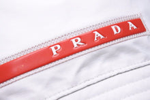 Load image into Gallery viewer, PRADA プラダ 21-22AW リネアロッサ テクニカルファブリック バケットハット ホワイト レディース サイズM 中古 40359