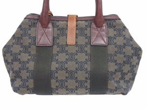CELINE セリーヌ ヴィンテージ ハンドバッグ トリオンフ柄 ブラウン 美品 40400
