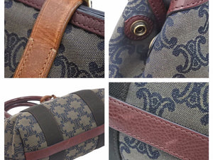 CELINE セリーヌ ヴィンテージ ハンドバッグ トリオンフ柄 ブラウン 美品 40400