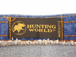 HUNTING WORLD 美品 ハンティングワールド デニム トートバッグ ワンショルダー エレファント 90年代 ユニセックス 40402