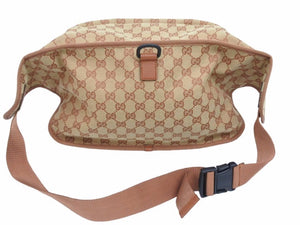 極美品 GUCCI グッチ ウエストポーチ LAエンジェルス コラボ 536842 ベージュ 2way GGキャンバス リュック ユニセックス 40412 正規品