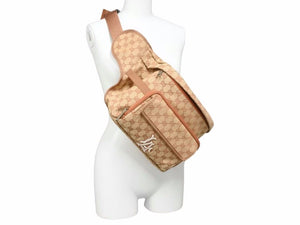 極美品 GUCCI グッチ ウエストポーチ LAエンジェルス コラボ 536842 ベージュ 2way GGキャンバス リュック ユニセックス 40412 正規品