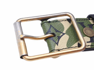 LOUIS VUITTON ルイヴィトン サンチュール モノグラモフラージュ ベルト カモフラ 90サイズ 村上隆 M9646U 美品 中古 40426