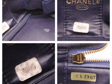画像をギャラリービューアに読み込む, シャネル CHANEL バニティバッグ デニム ネイビー レディース ゴールド金具 バッグ 良品 中古 40460