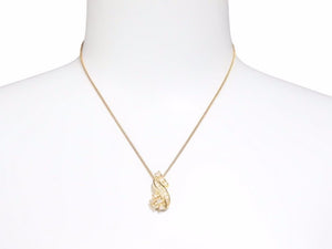 Christian Dior クリスチャンディオール ネックレス ゴールド ラインストーン ヴィンテージ レディース 美品 40474