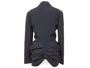 Christian Dior クリスチャンディオール ピークドラペルドレープデザインジップジャケット 7C21222A1624 サイズ36 中古 40489