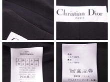 画像をギャラリービューアに読み込む, Christian Dior クリスチャンディオール ピークドラペルドレープデザインジップジャケット 7C21222A1624 サイズ36 中古 40489