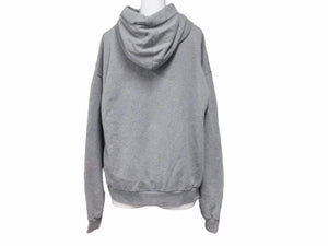 CELINE セリーヌ 21AW ロゴドロープルオーバーパーカー ルーズスウェット 2Y468052H ライトグレー 中古 40494
