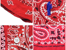 Load image into Gallery viewer, READYMADE レディメイド シャツ ヴィンテージ バンダナ 再構築 シャツ 赤 レッド RE-CO-CO-00-00-139 美品 40507