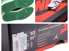 Load image into Gallery viewer, NIKE ナイキ AIR JORDAN 1 RETRO HIGH OG &quot;BLACK/PINEGREEN&quot; ブラック グリーン 27.5cm 555088-030 メンズ 良好 40528