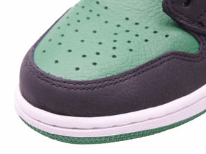 NIKE ナイキ AIR JORDAN 1 RETRO HIGH OG "BLACK/PINEGREEN" ブラック グリーン 27.5cm 555088-030 メンズ 良好 40528