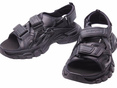 新品未使用 国内正規 21SS BALENCIAGA TRACK SANDAL サイズ43 黒 617542 w2cc1 バレンシアガ トラック サンダル 40571