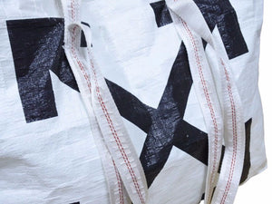 OFF WHITE オフホワイト 2WAY バック ショッパー トートバッグ クロスアローロゴ ハンドバッグ 肩掛け ホワイト 中古 40576